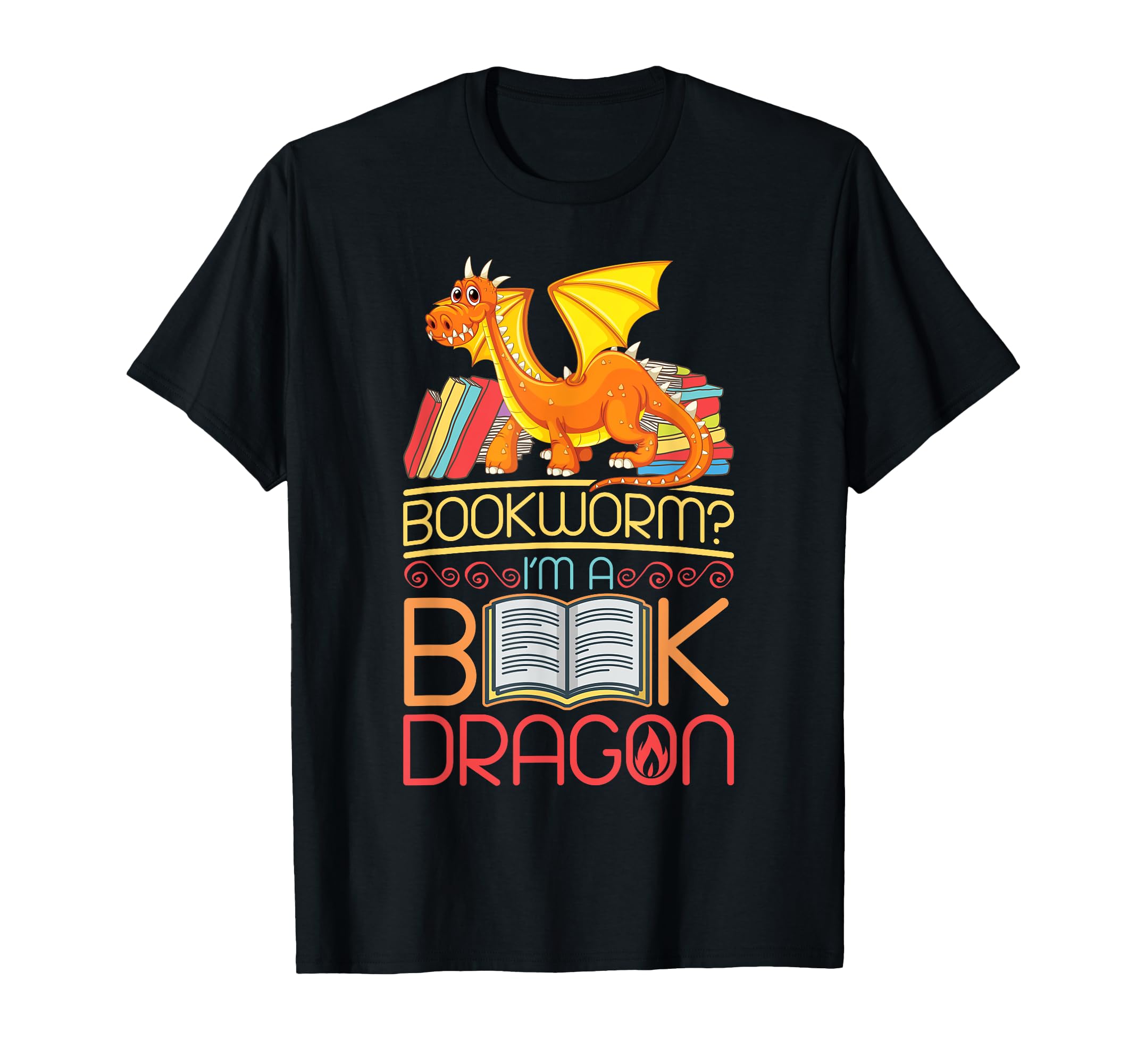 Book Reading Bookworm Im Book Dragon T-Shirt - Minimalist Print Unisex - T-Shirt, Sweatshirt, Hoodie
