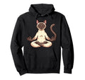 Meditation Siamese Yoga Pose Hoodie - Aesthetic Graphic for Adults - T-Shirt, Sweatshirt, Hoodie