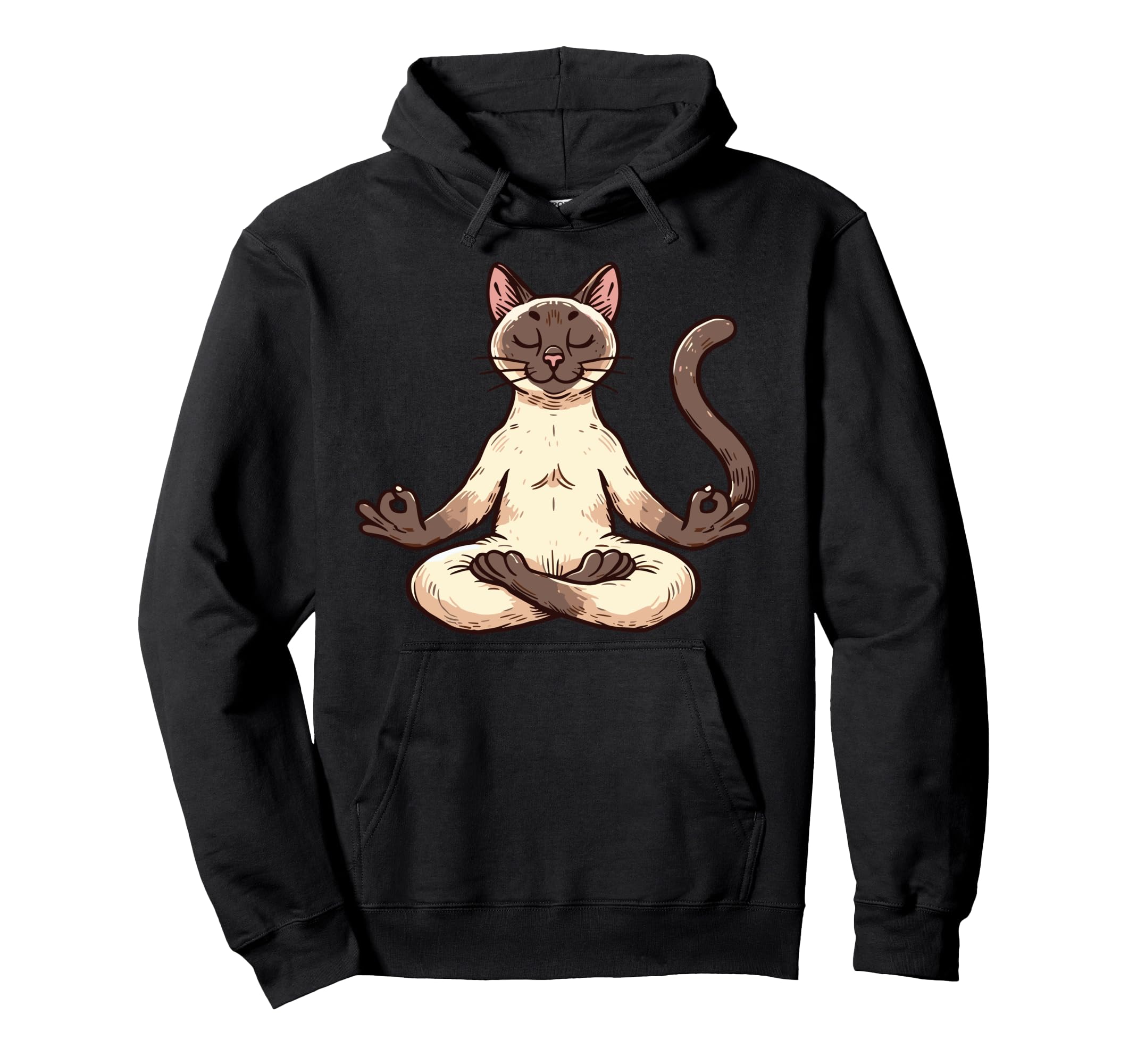 Meditation Siamese Yoga Pose Hoodie - Aesthetic Graphic for Adults - T-Shirt, Sweatshirt, Hoodie