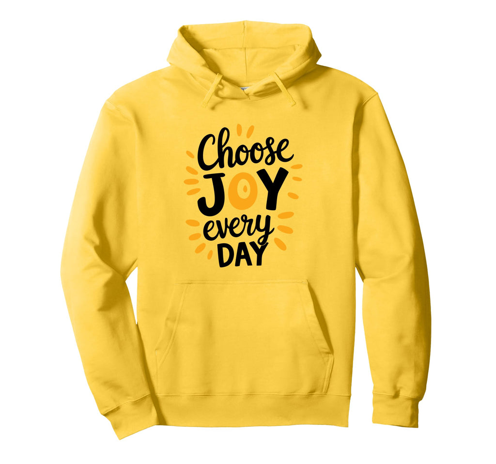 Positive Motivational Choose Joy Hoodie - Minimalist Print for Adults - T-Shirt, Sweatshirt, Hoodie