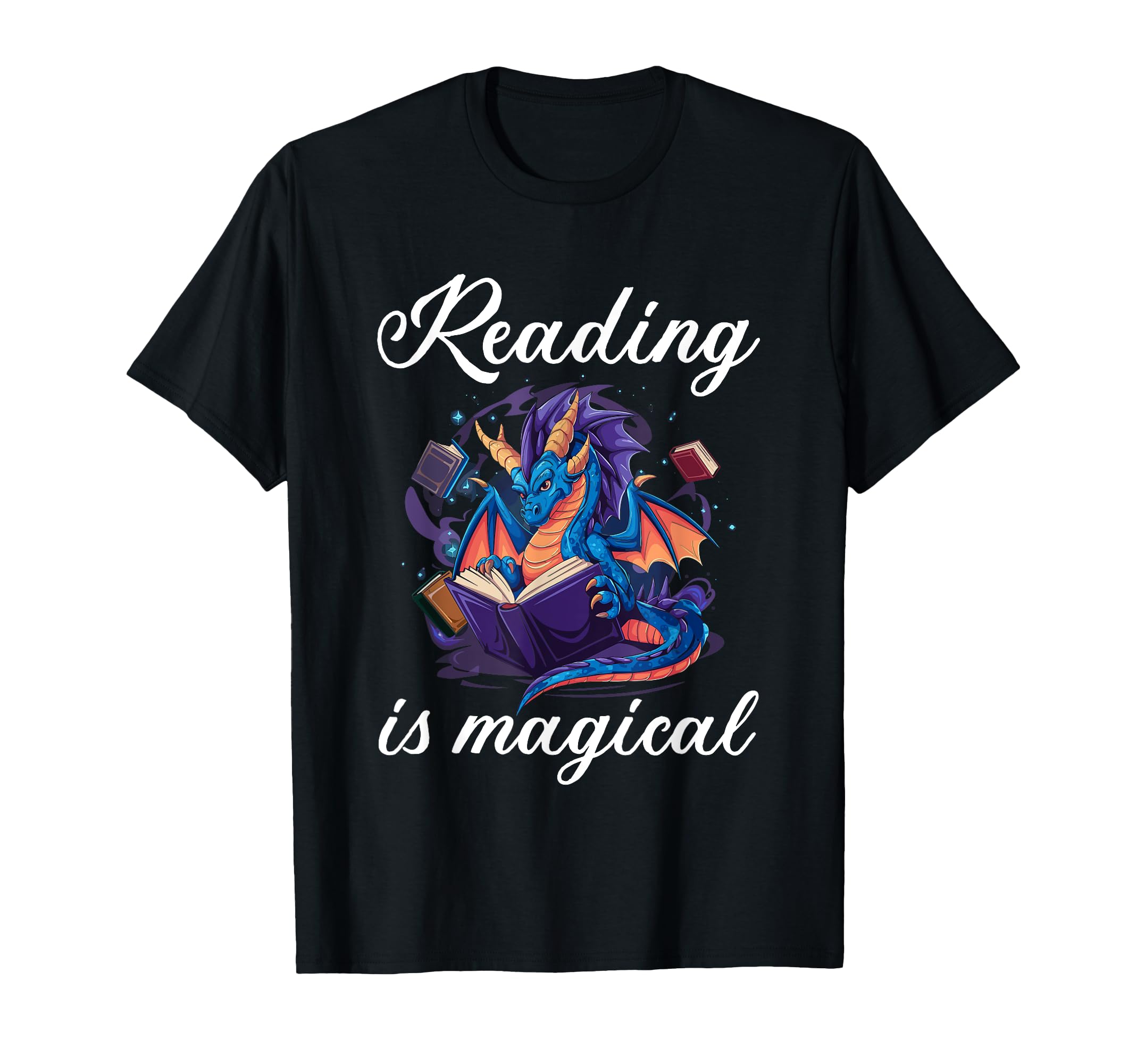 Reading Dragon Shirts Magical Book Lover T-Shirt - Unique Graphic Men Women - T-Shirt, Sweatshirt, Hoodie