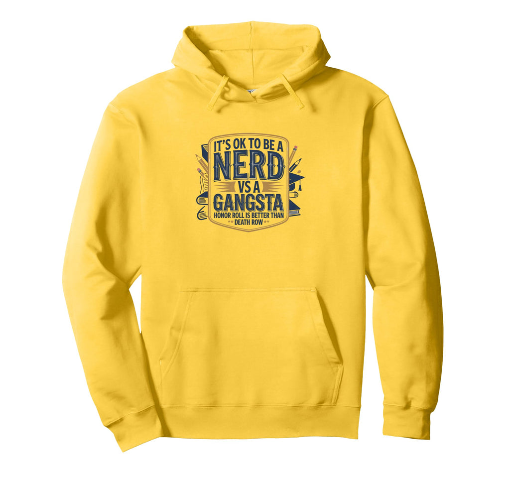 Its Ok To Be Nerd Vs Gangsta Rizz You Hoodie - Streetwear Style Men Women - T-Shirt, Sweatshirt, Hoodie