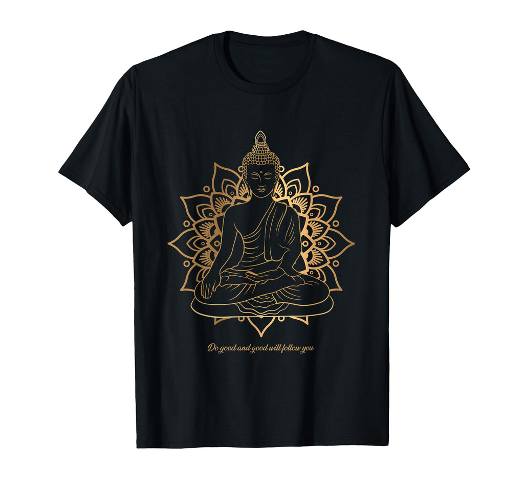 Buddha Mandala Buddhist Mindfulness T-Shirt - Minimalist Print Unisex - T-Shirt, Sweatshirt, Hoodie