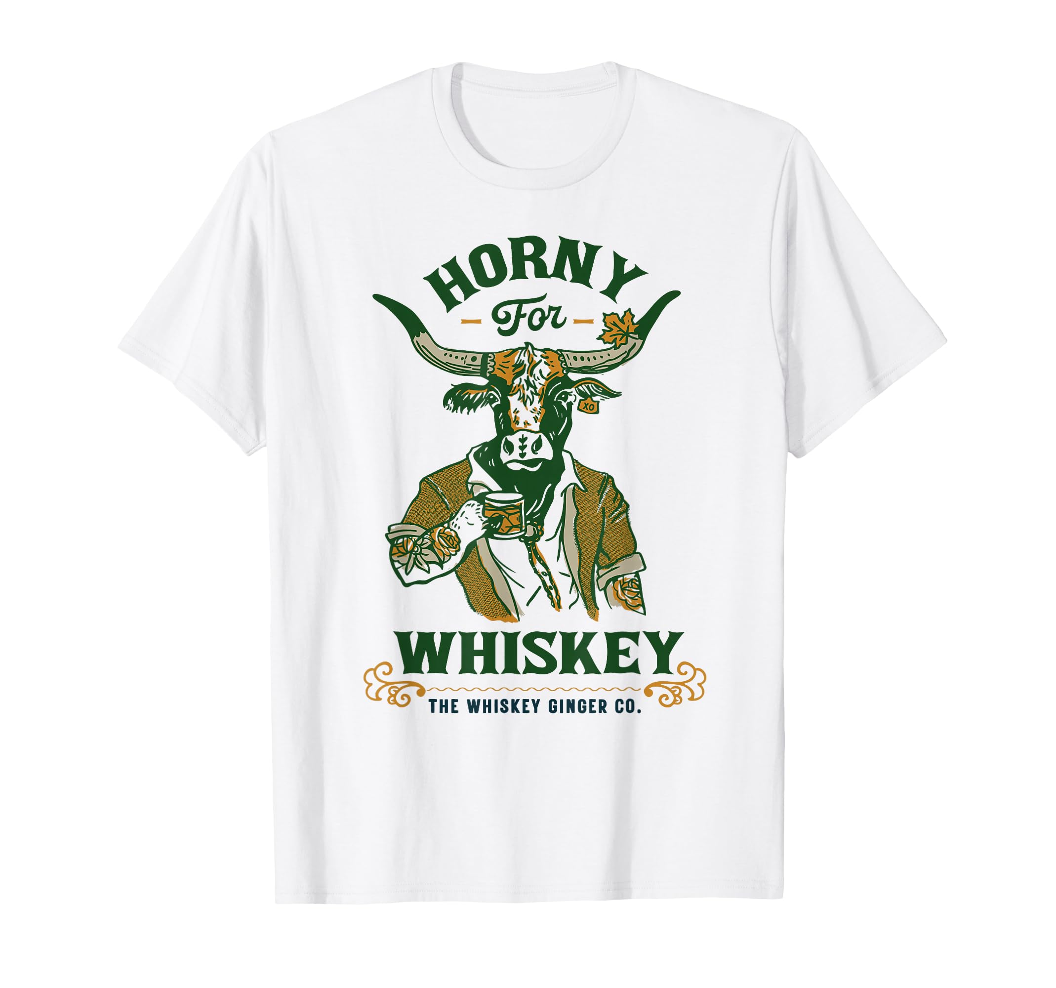 Horny Whiskey Bull Spicy Romance T-Shirt - Trendy Graphic for Adults - T-Shirt, Sweatshirt, Hoodie