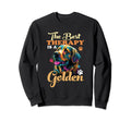 Best Therapy Is Golden Retriever Sweatshirt - Aesthetic Graphic for Adults - T-Shirt, Sweatshirt, Hoodie