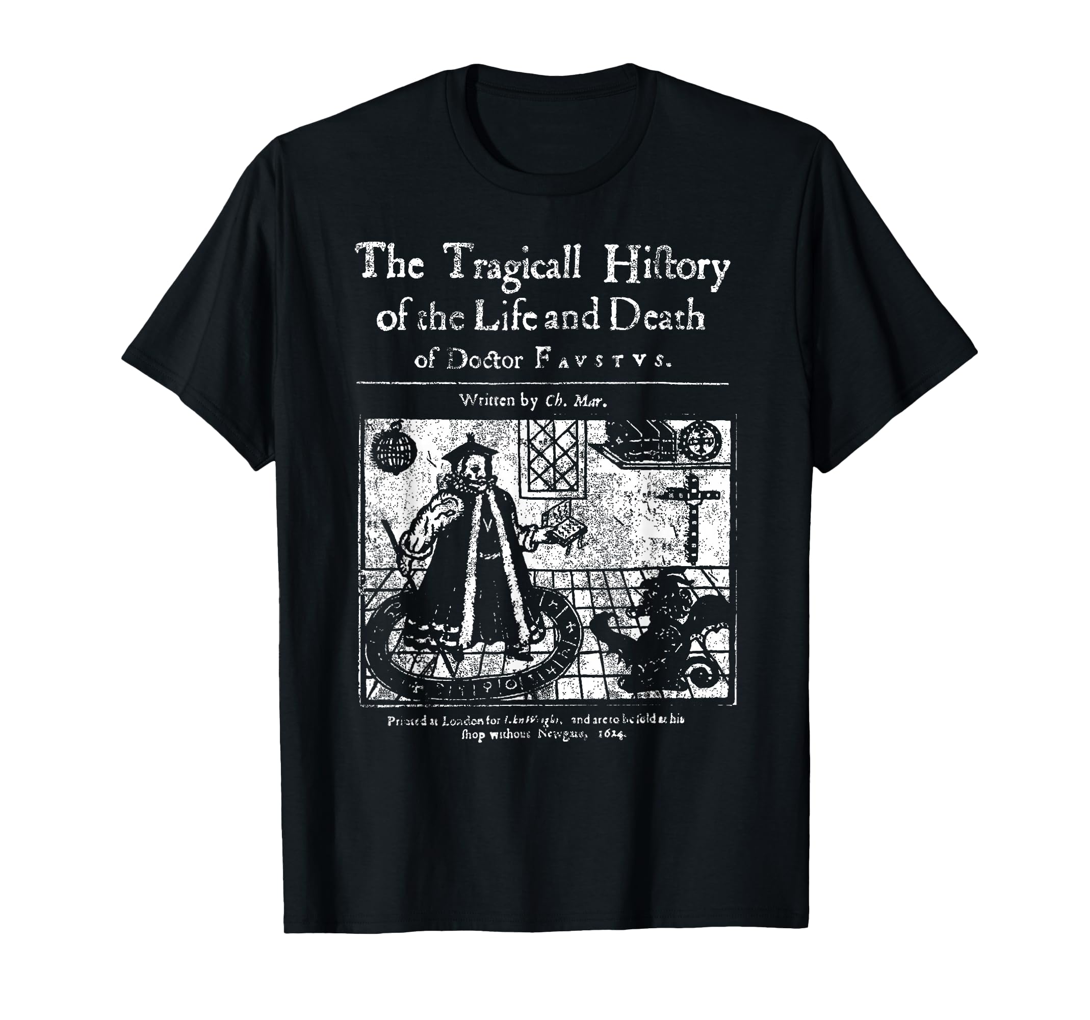 Doctor Faustus Christopher Marlowe T-Shirt - Unique Graphic for Adults - T-Shirt, Sweatshirt, Hoodie