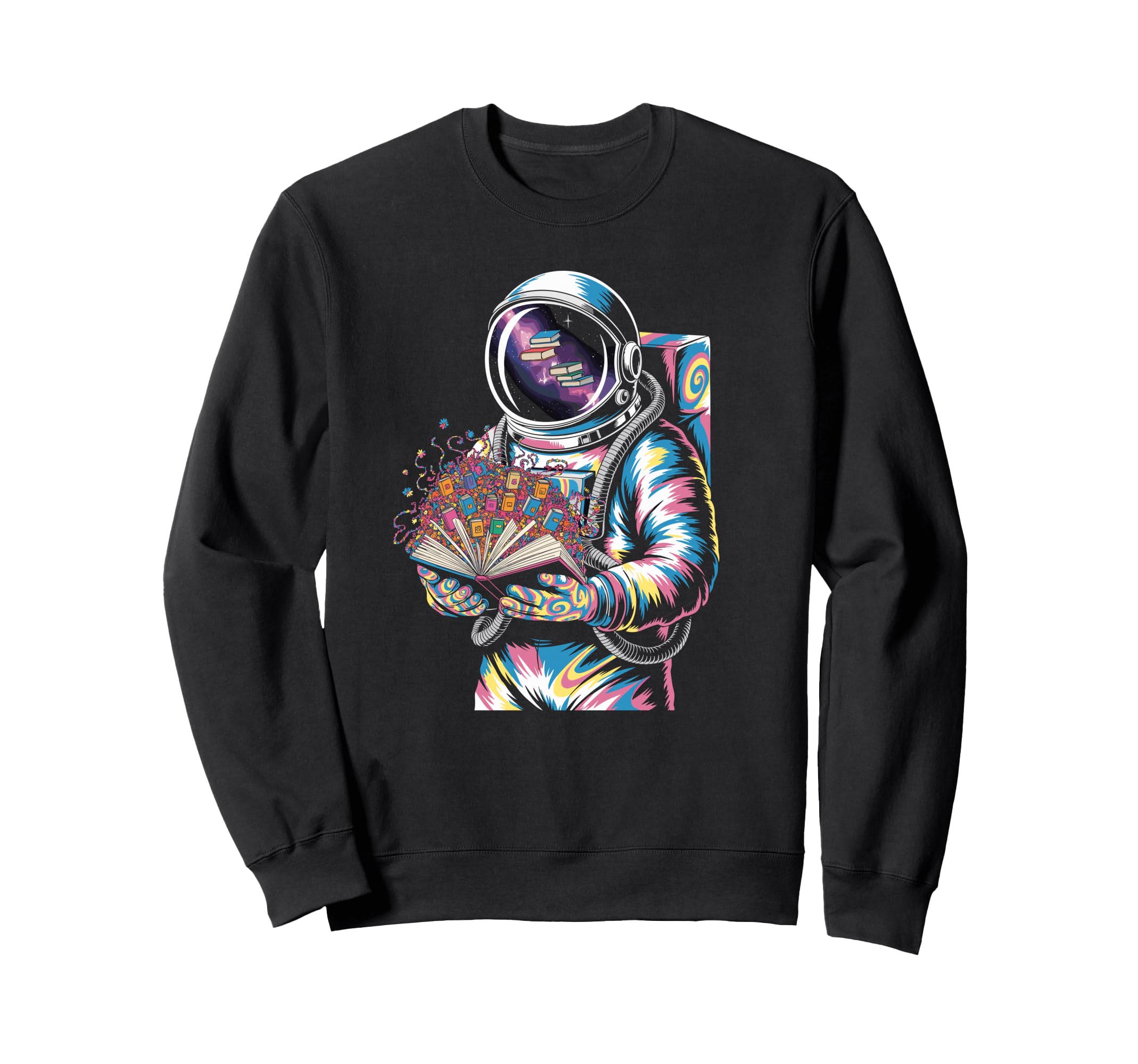 Awesome Pop Art Bookworm Reading Sweatshirt - Streetwear Style for Adults - T-Shirt, Sweatshirt, Hoodie