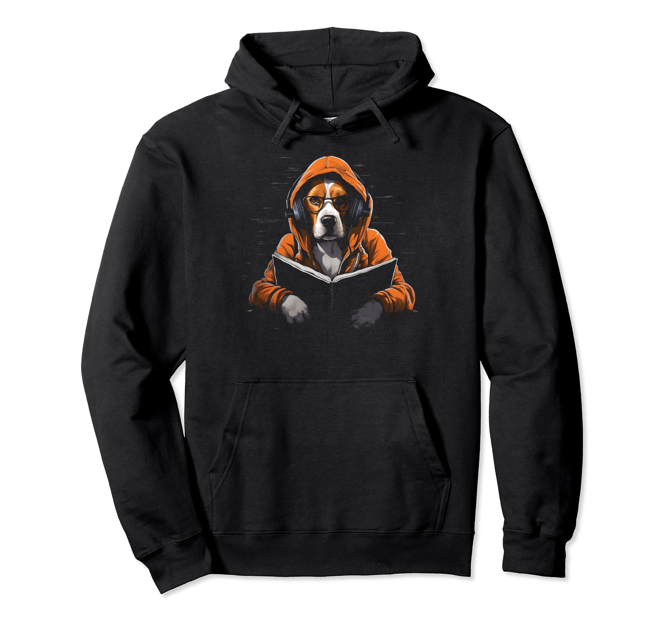 Book Stuff Book Lovers Beagle Hoodie - Aesthetic Graphic for Adults - T-Shirt, Sweatshirt, Hoodie