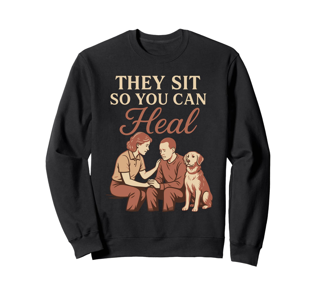 Therapy Dog Emotional Support Sweatshirt - Graphic Print for Adults - T-Shirt, Sweatshirt, Hoodie