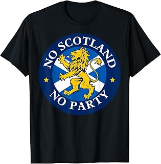 No Scotland No Party 2026 with Flags T-Shirt Unisex T-shirt, Sweatshirt, Hoodie, Long Sleeve Tee - T-Shirt, Sweatshirt, Hoodie