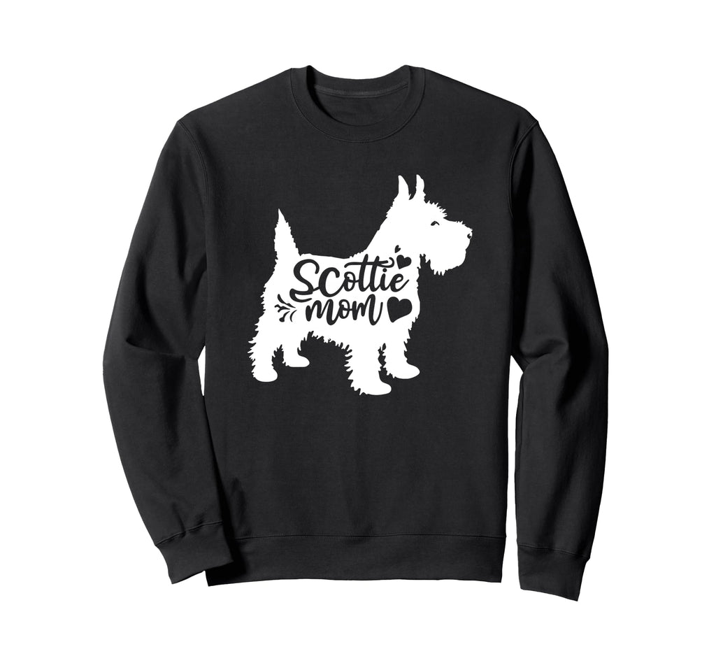 Scottie Mom Womens Scottish Terrier Dog Sweatshirt - Graphic Print Unisex - T-Shirt, Sweatshirt, Hoodie