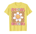 Groovy Social Worker Daisy Flower T-Shirt - Graphic Print for Adults - T-Shirt, Sweatshirt, Hoodie