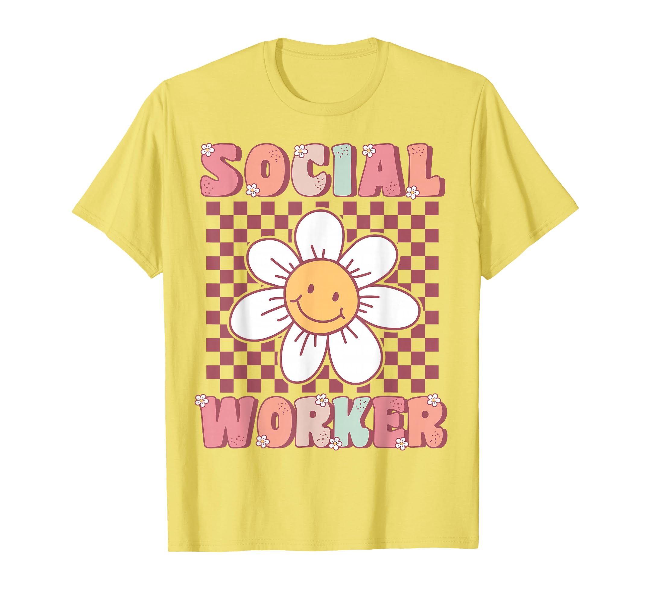 Groovy Social Worker Daisy Flower T-Shirt - Graphic Print for Adults - T-Shirt, Sweatshirt, Hoodie