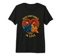 Proud Overthinker Love Stained Couple Tri T-Shirt - Unique Graphic Unisex - T-Shirt, Sweatshirt, Hoodie