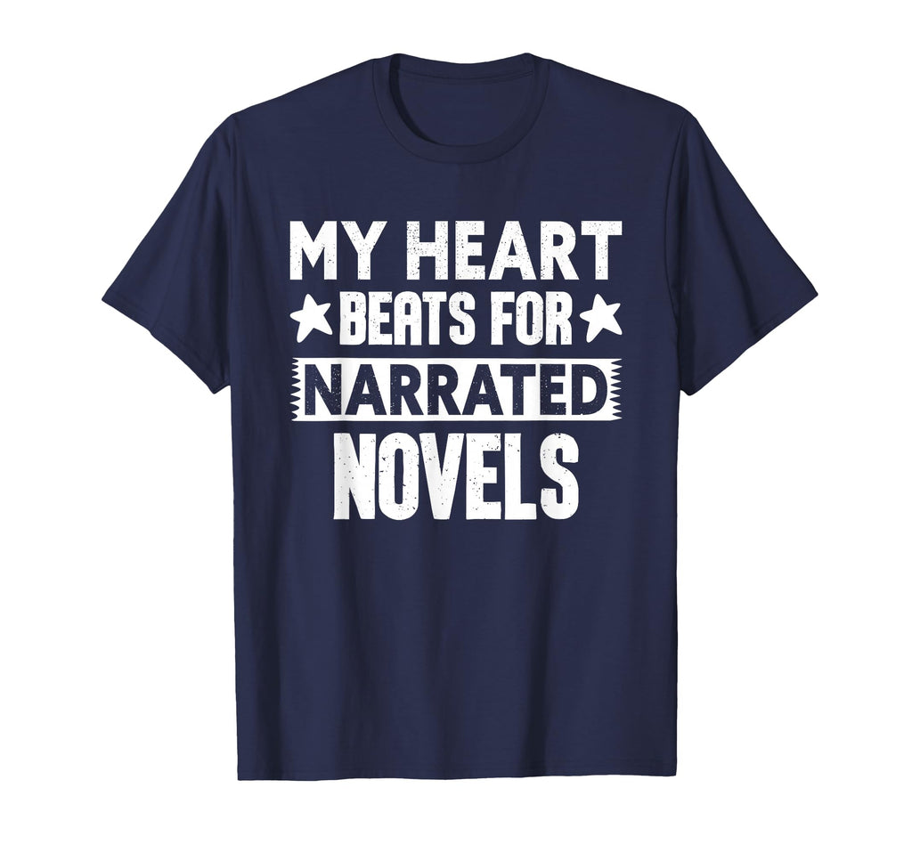 My Heart Beats Narrated Novels Audiobook T-Shirt - Minimalist Print Unisex - T-Shirt, Sweatshirt, Hoodie