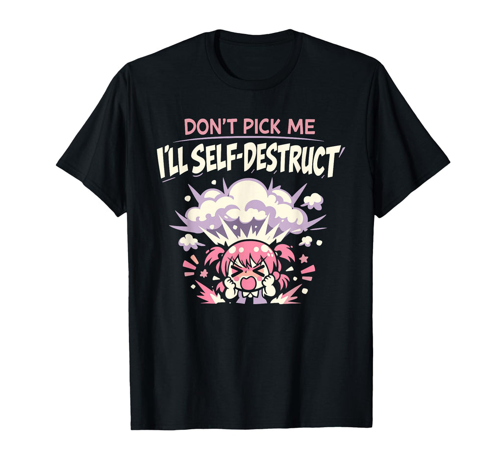 Anime Anxiety Overthinking Weeb T-Shirt - Fun Novelty Design for Adults - T-Shirt, Sweatshirt, Hoodie