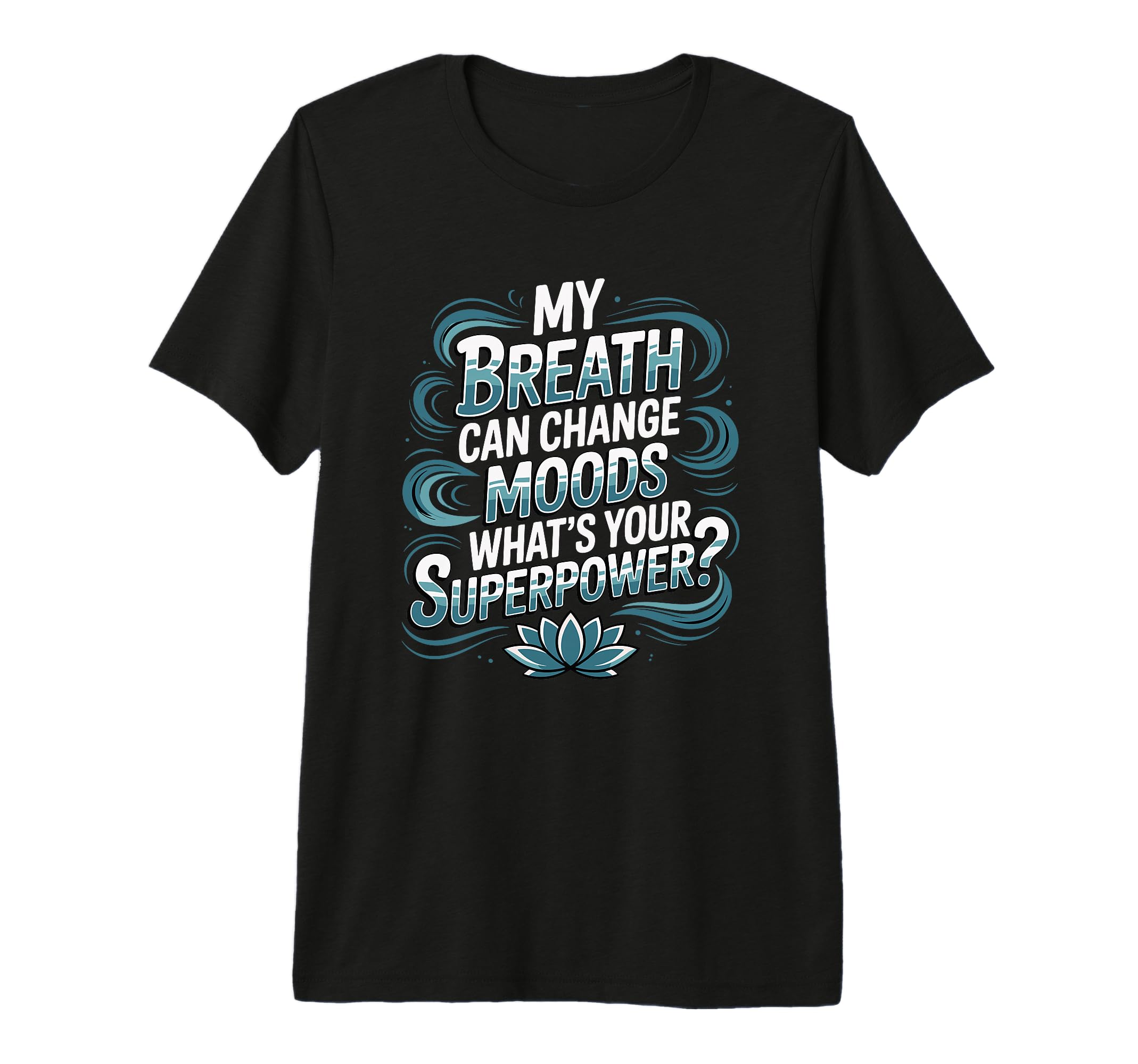 Funny Yoga Meditation Breathwork Tri Blend T-Shirt - Novelty Apparel Unisex - T-Shirt, Sweatshirt, Hoodie