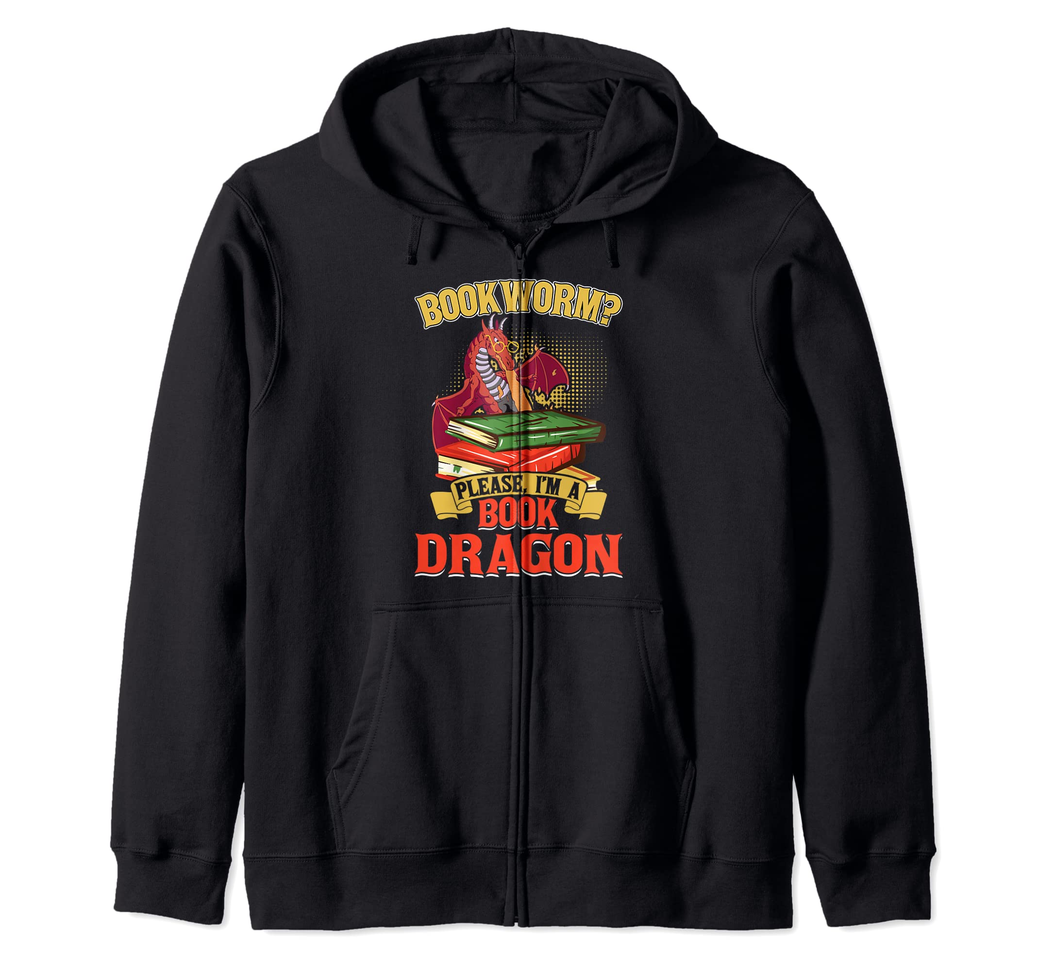 Funny Bookworm Please Im Book Dragon T-Shirt - Graphic Print Men Women - T-Shirt, Sweatshirt, Hoodie
