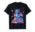 Dragons And Books Dragon Reading Book T-Shirt - Novelty Apparel Unisex - T-Shirt, Sweatshirt, Hoodie