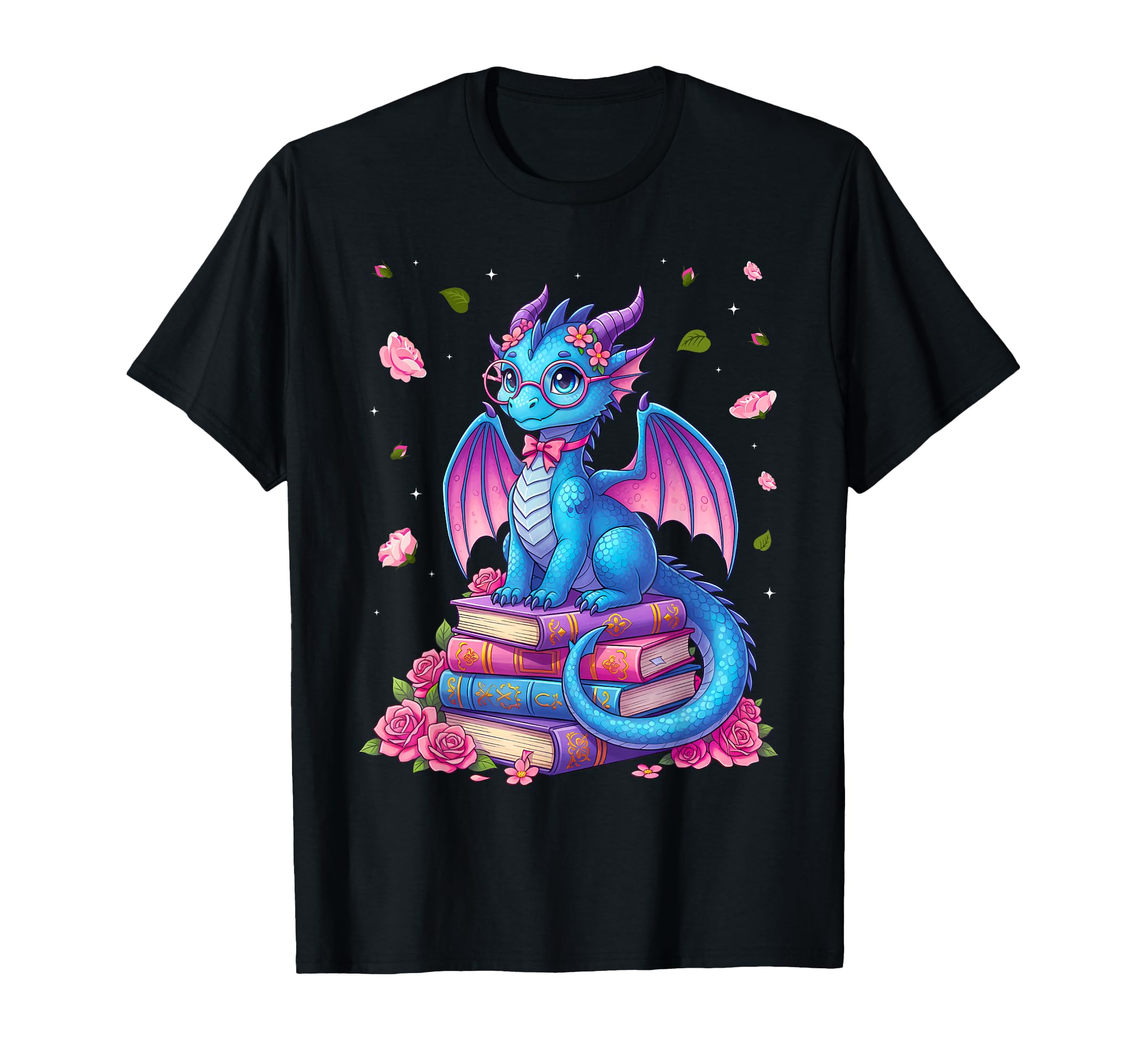Dragons And Books Dragon Reading Book T-Shirt - Novelty Apparel Unisex - T-Shirt, Sweatshirt, Hoodie