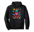 Hippie Alien Yoga Meditation Mandala Hoodie - Trendy Graphic Men Women - T-Shirt, Sweatshirt, Hoodie