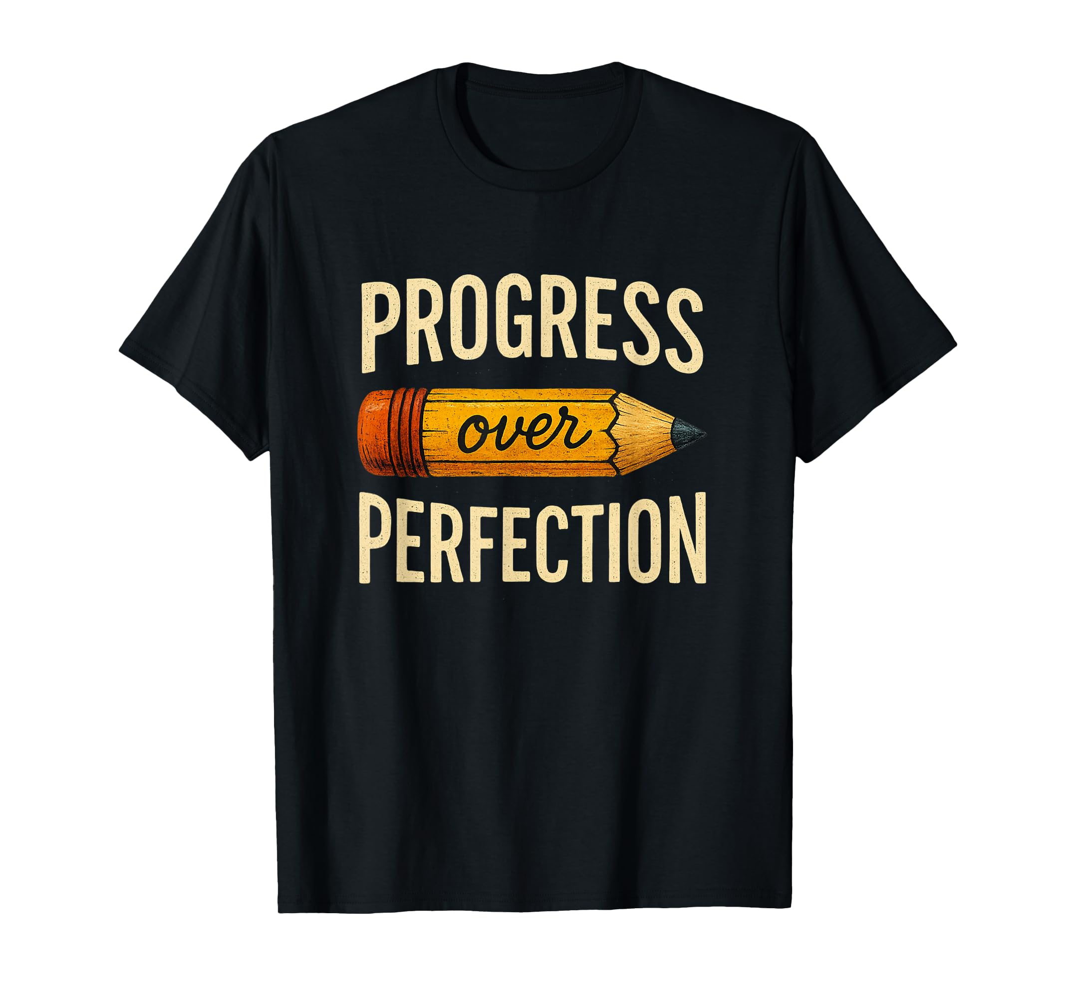 Motivational Progress Over Perfection Back T-Shirt - Graphic Print Unisex - T-Shirt, Sweatshirt, Hoodie