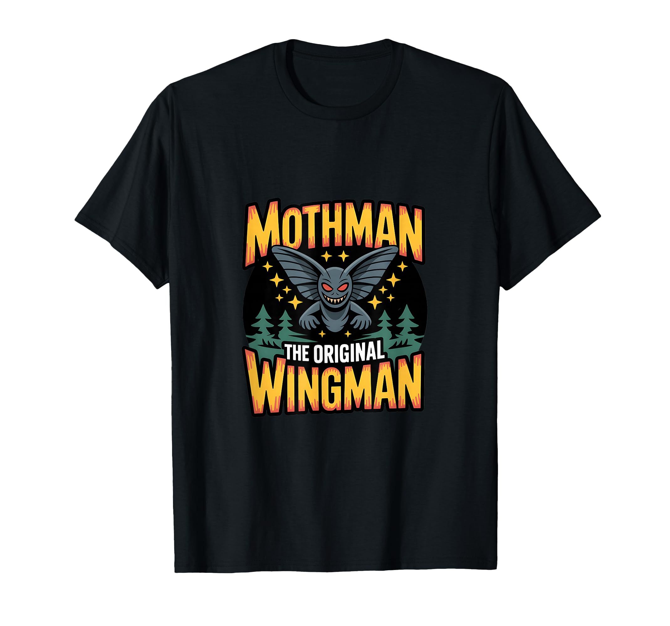 Moth Mann Cryptid Anti Social T-Shirt - Trendy Graphic for Adults - T-Shirt, Sweatshirt, Hoodie
