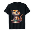 Studious Bearded Dragon Nerdy Reptile T-Shirt - Graphic Print for Adults - T-Shirt, Sweatshirt, Hoodie