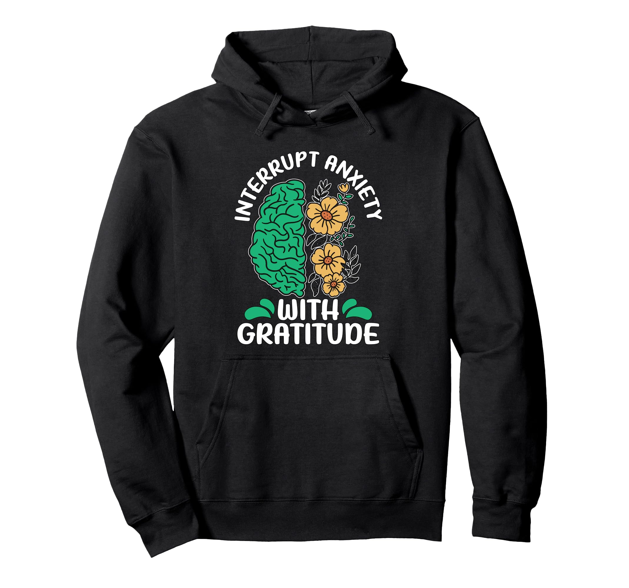 Interrupt Anxiety Mental Health Hoodie - Custom Art Print for Adults - T-Shirt, Sweatshirt, Hoodie