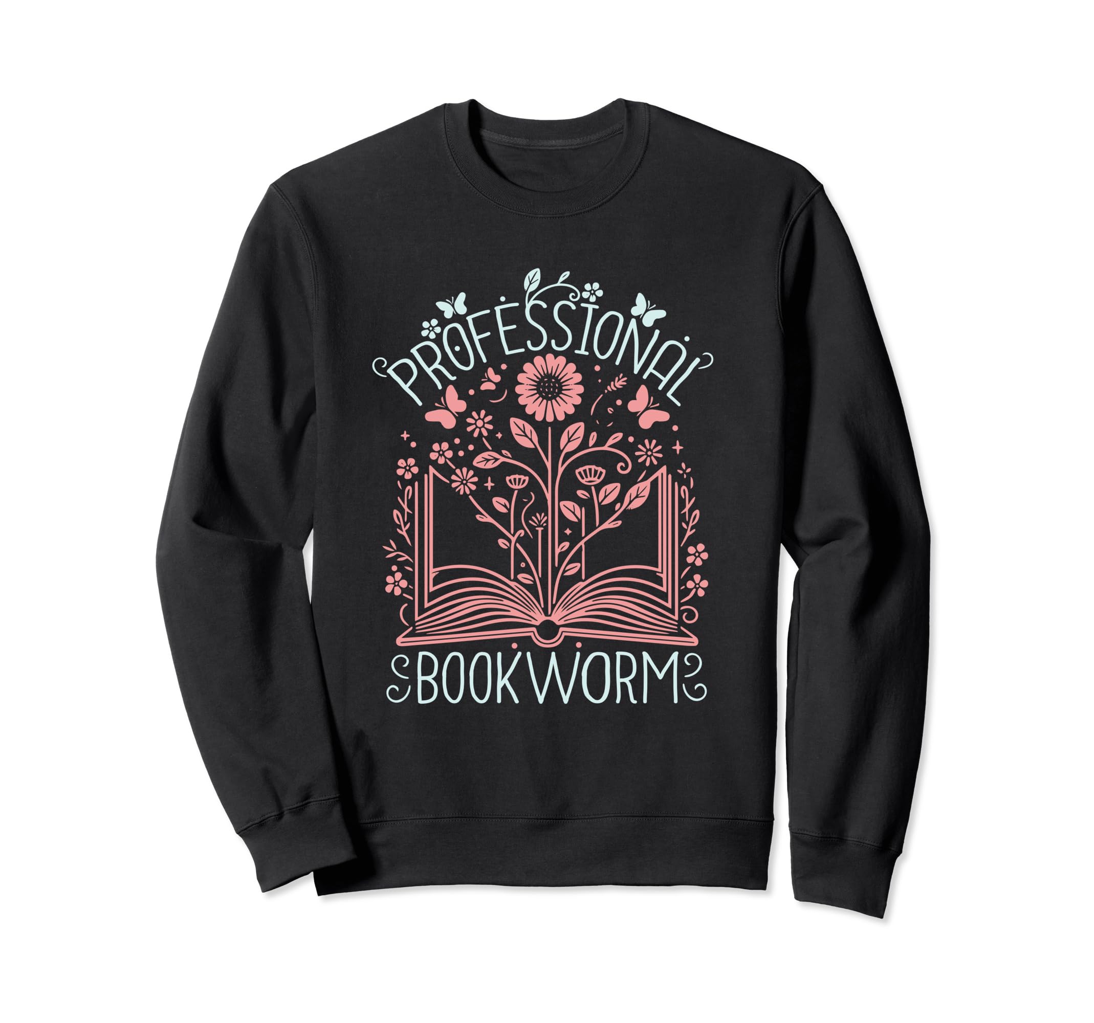 Professional Bookworm Reading Sweatshirt - Minimalist Print for Adults - T-Shirt, Sweatshirt, Hoodie