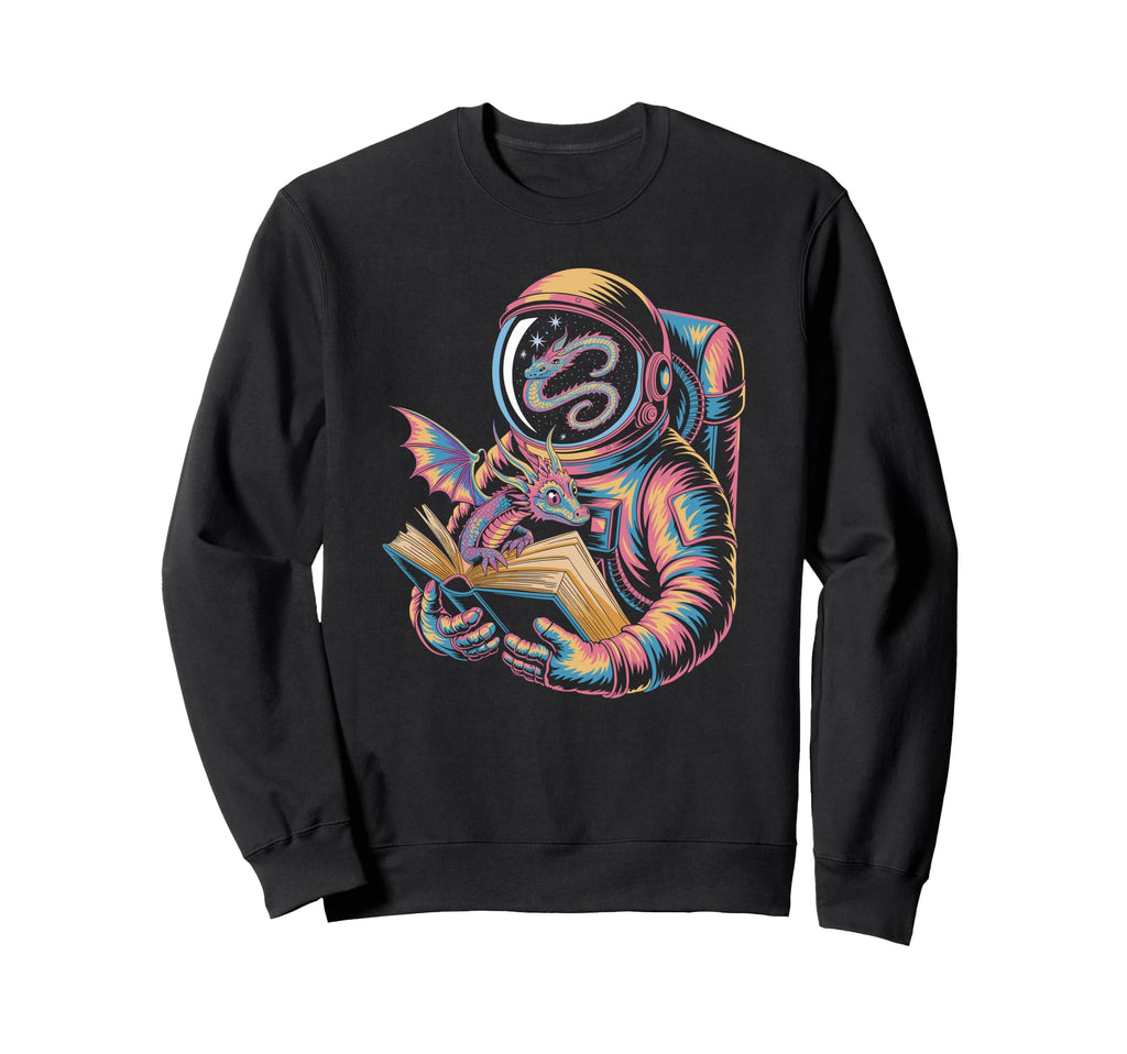 Space Reader Discovering Colorful Sweatshirt - Novelty Apparel for Adults - T-Shirt, Sweatshirt, Hoodie