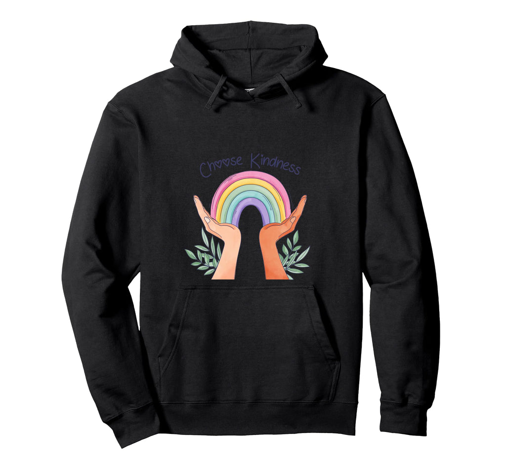 Choose Kindness Heart Positivity Be Kind Hoodie - Trendy Graphic Men Women - T-Shirt, Sweatshirt, Hoodie