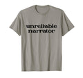 Unreliable Narrator Literature Is Lit T-Shirt - Custom Art Print Unisex - T-Shirt, Sweatshirt, Hoodie