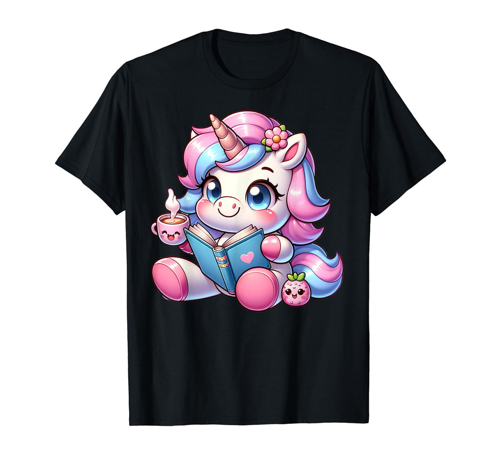Funny Anime Kawaii Rainbow Unicorn T-Shirt - Aesthetic Graphic for Adults - T-Shirt, Sweatshirt, Hoodie