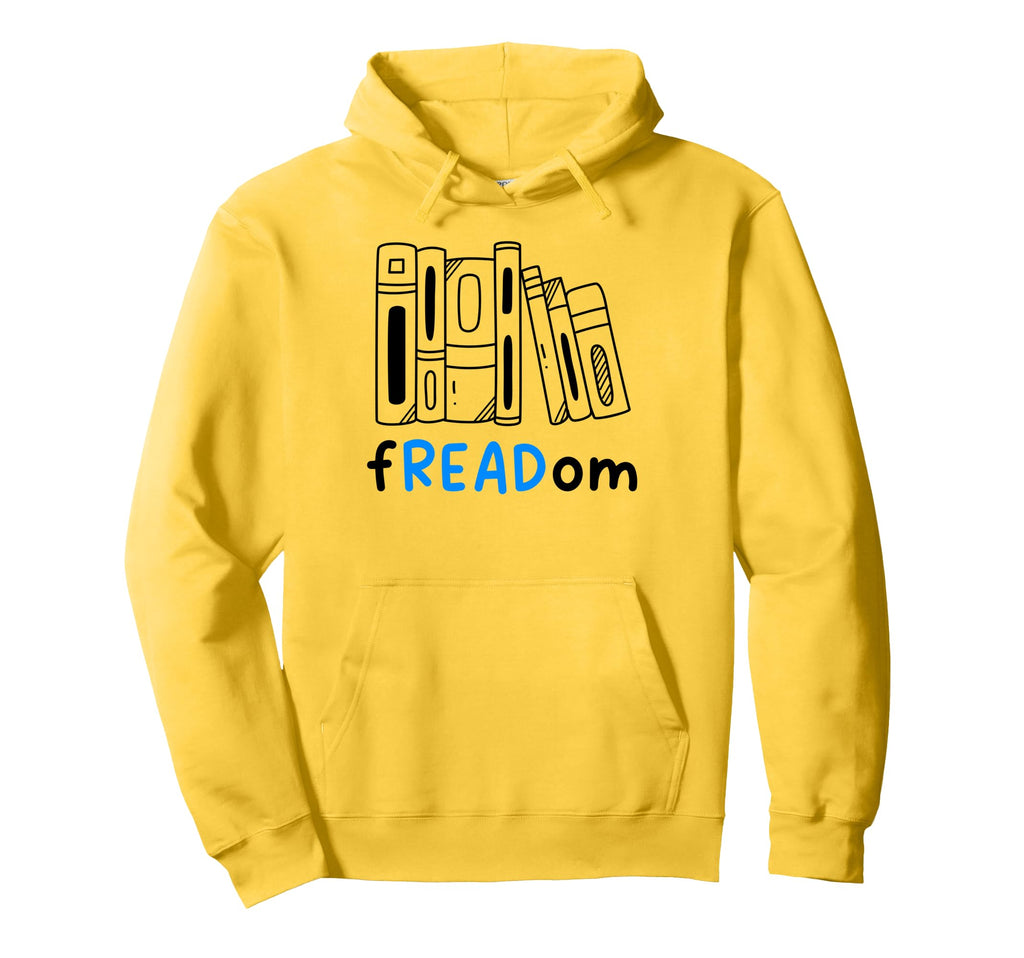 Freadom Banned Books Reading Book Hoodie - Novelty Apparel Men Women - T-Shirt, Sweatshirt, Hoodie