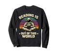 Reading Is Out This World Astronaut Sweatshirt - Minimalist Print Unisex - T-Shirt, Sweatshirt, Hoodie