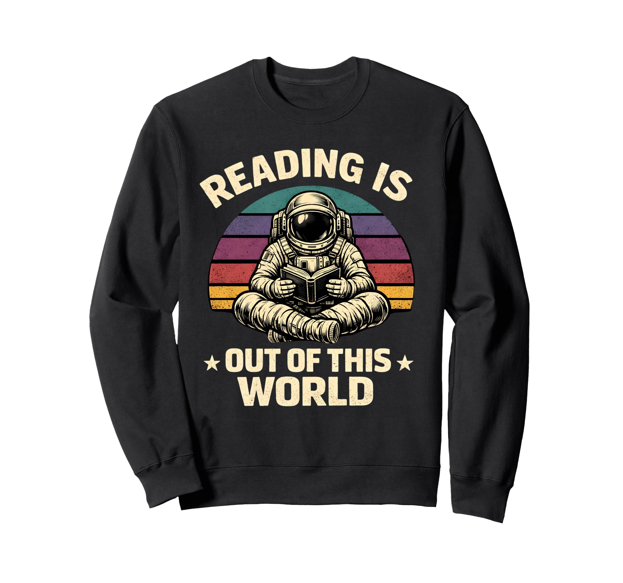 Reading Is Out This World Astronaut Sweatshirt - Minimalist Print Unisex - T-Shirt, Sweatshirt, Hoodie
