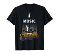 Guitar Music Is My Therapy Musicans T-Shirt - Custom Art Print Men Women - T-Shirt, Sweatshirt, Hoodie