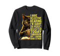 Funny Sarcastic Cat Coffee Reader Sweatshirt - Casual Everyday Wear Unisex - T-Shirt, Sweatshirt, Hoodie