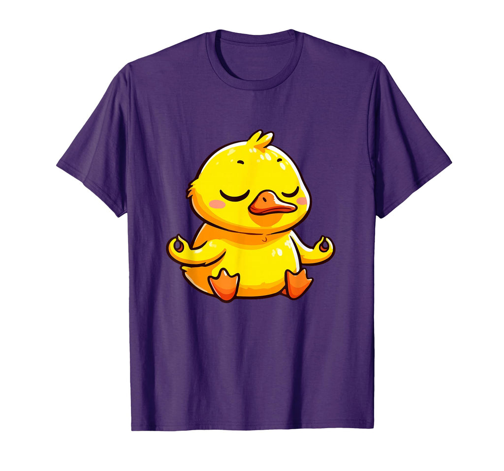 Meditation Duck Yoga Pose Relaxing T-Shirt - Casual Everyday Wear Unisex - T-Shirt, Sweatshirt, Hoodie