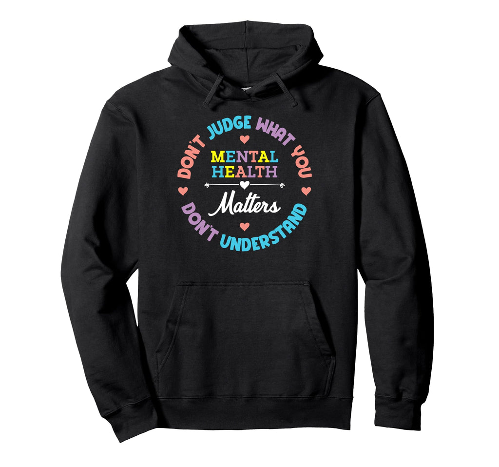 Mental Health Awareness Green Hoodie - Casual Everyday Wear for Adults - T-Shirt, Sweatshirt, Hoodie