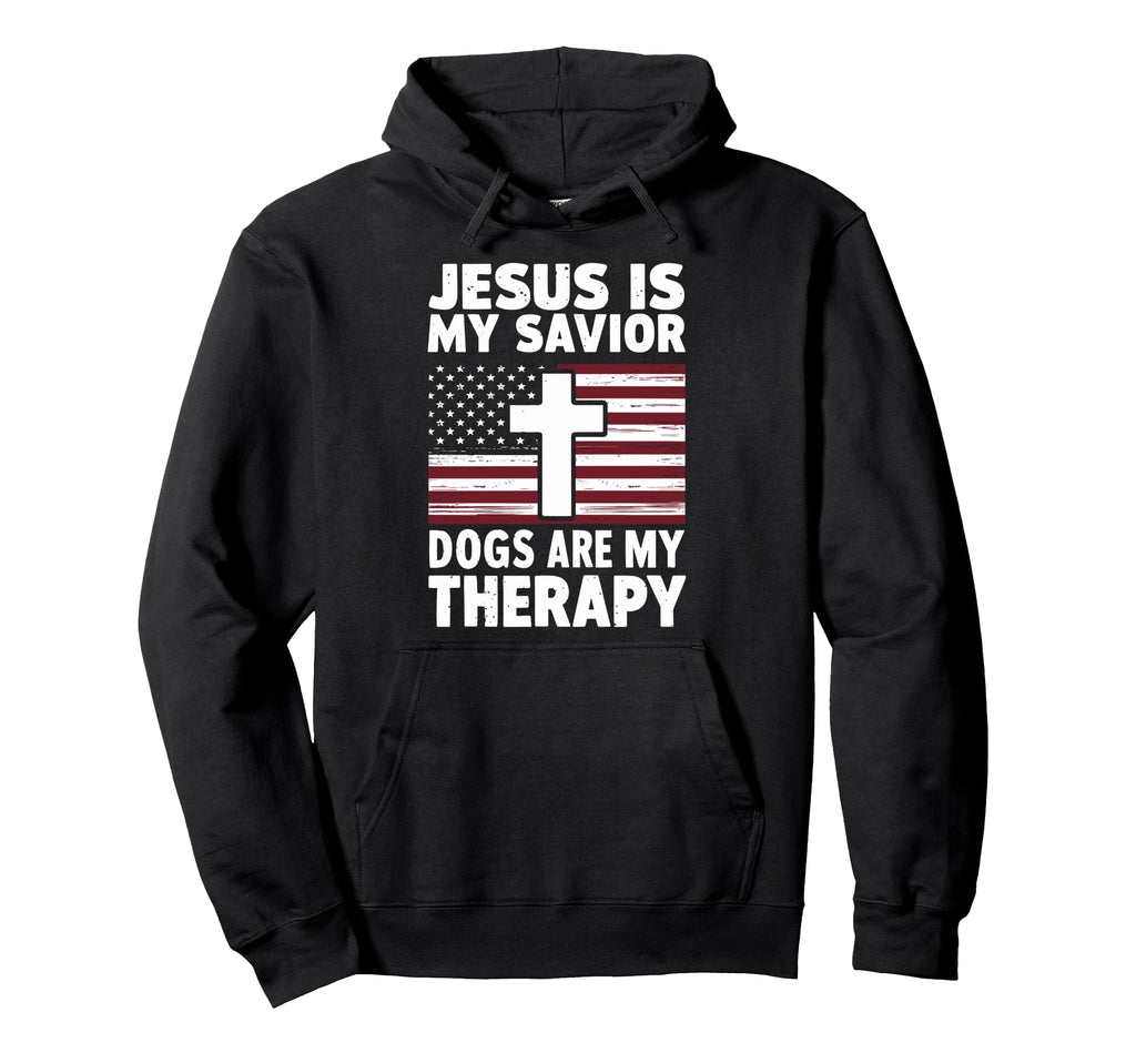 Jesus Is My Savior Dogs Are My Hoodie - Aesthetic Graphic for Adults - T-Shirt, Sweatshirt, Hoodie