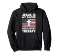 Jesus Is My Savior Dogs Are My Hoodie - Aesthetic Graphic for Adults - T-Shirt, Sweatshirt, Hoodie