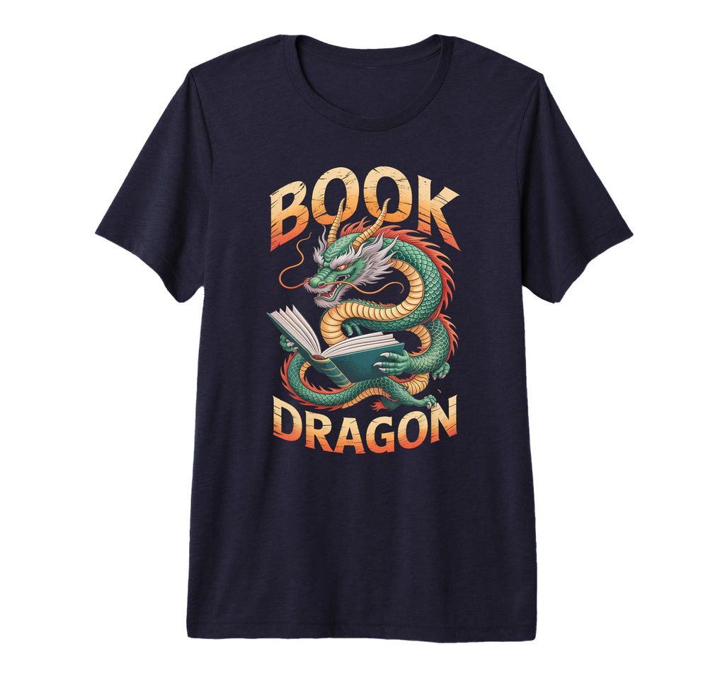 Bookworm Be Book Dragon School Squad T-Shirt - Unique Graphic for Adults - T-Shirt, Sweatshirt, Hoodie