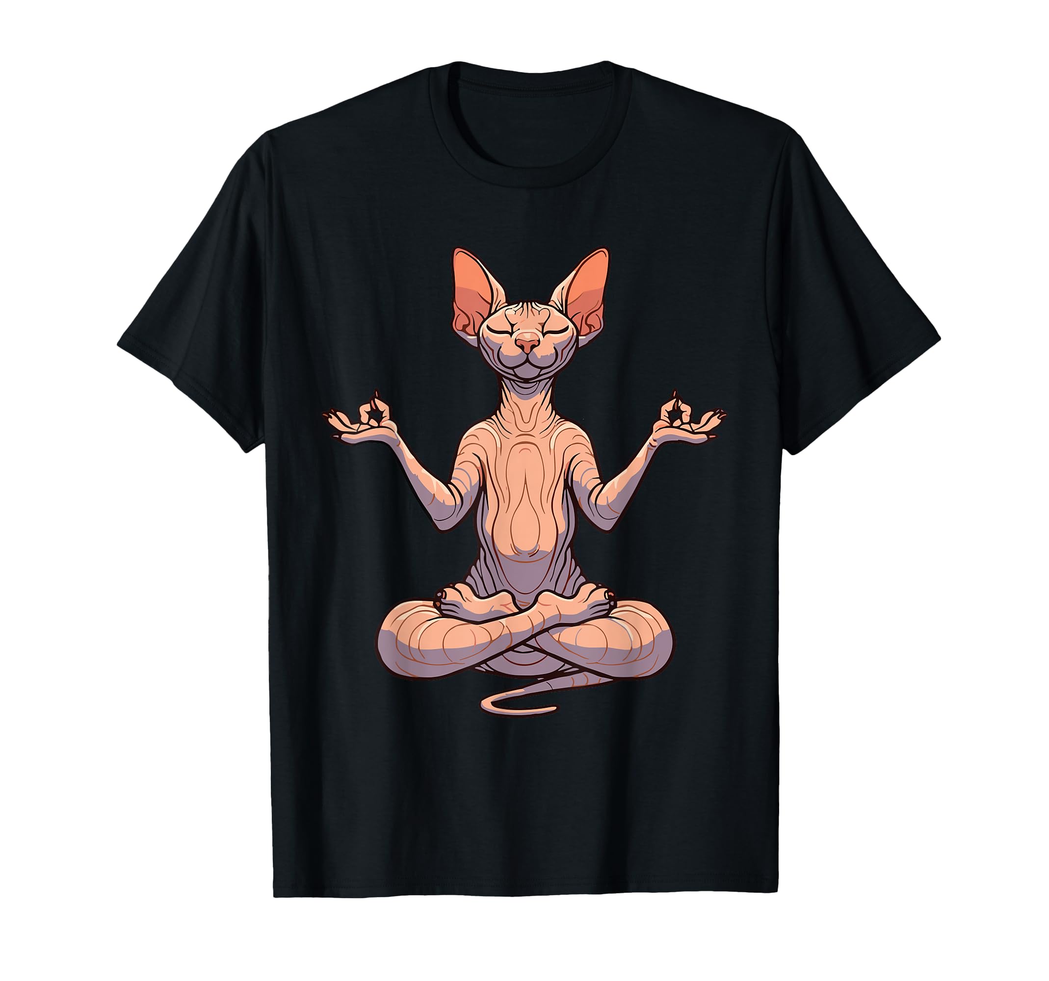 Meditation Sphynx Yoga Pose Relaxing T-Shirt - Trendy Graphic for Adults - T-Shirt, Sweatshirt, Hoodie