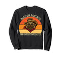Hold Partner Im Overstimulated Dog Sweatshirt - Unique Graphic for Adults - T-Shirt, Sweatshirt, Hoodie