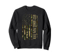 Best Bonus Papa Ever American Usa Flag Sweatshirt - Trendy Graphic Unisex - T-Shirt, Sweatshirt, Hoodie