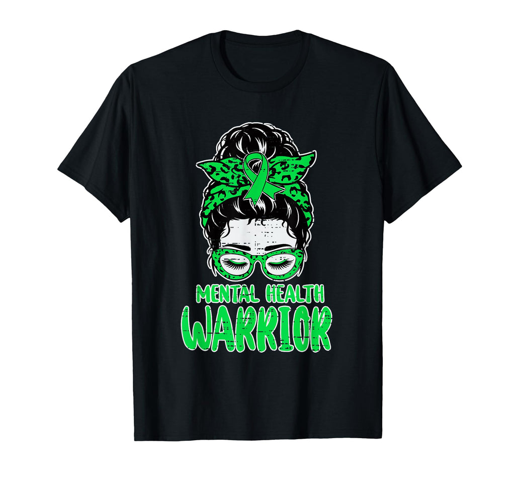 Mental Health Warrior Awareness T-Shirt - Aesthetic Graphic for Adults - T-Shirt, Sweatshirt, Hoodie