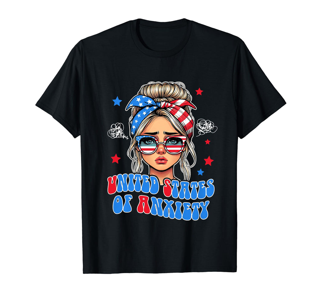 4Th July Patriotic Mental Health United T-Shirt - Custom Art Print Unisex - T-Shirt, Sweatshirt, Hoodie