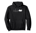 Book Heartbeat Reading Lover Bookworm Hoodie - Custom Art Print for Adults - T-Shirt, Sweatshirt, Hoodie